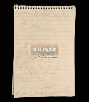 SAW IV<br><br>Jigsaw's (Tobin Bell) Notepad